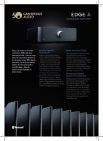 Cambridge Audio Edge A - Technical Specificationss - English 